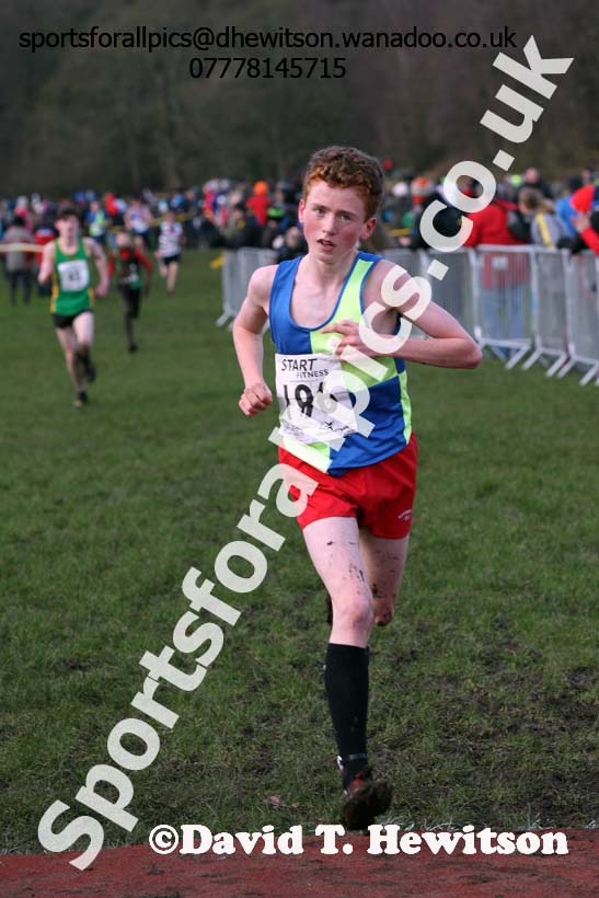 Boys under-15 Northern Cross Country Champs., Witton Park, Blackburn. Photo: David T. Hewitson/Sports for All Pics